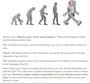 user intent in search engines