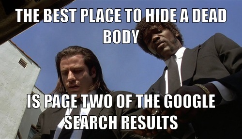 best place to hide a dead body SEO